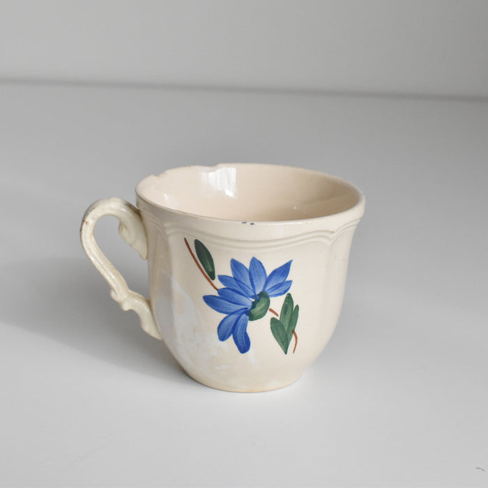 ヴィンテージコーヒーカップ ディゴワン＆サルグミンヌ 花リム Fleur 9204　(セール商品）