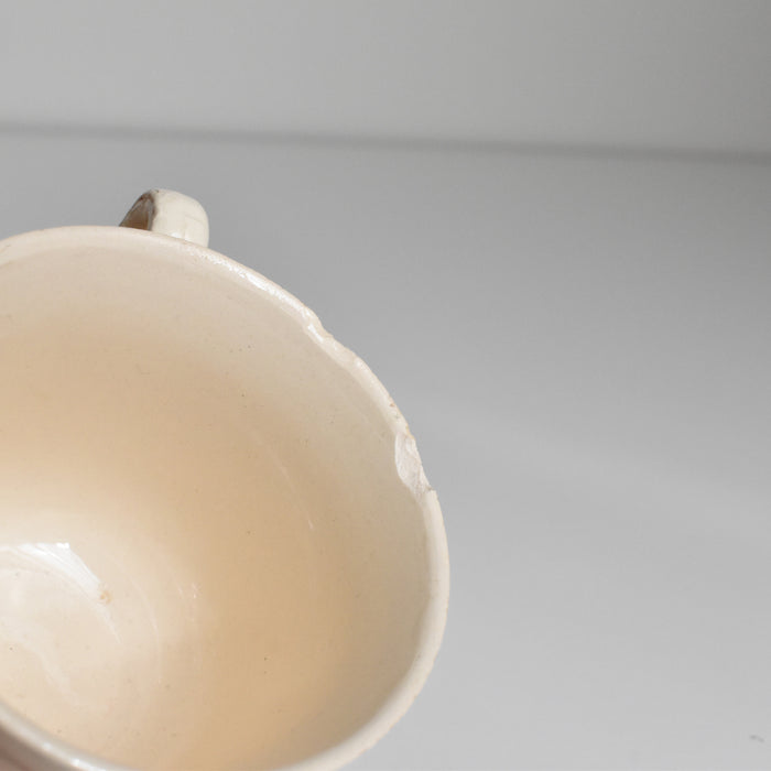 ヴィンテージコーヒーカップ ディゴワン＆サルグミンヌ 花リム Fleur 9204　(セール商品）