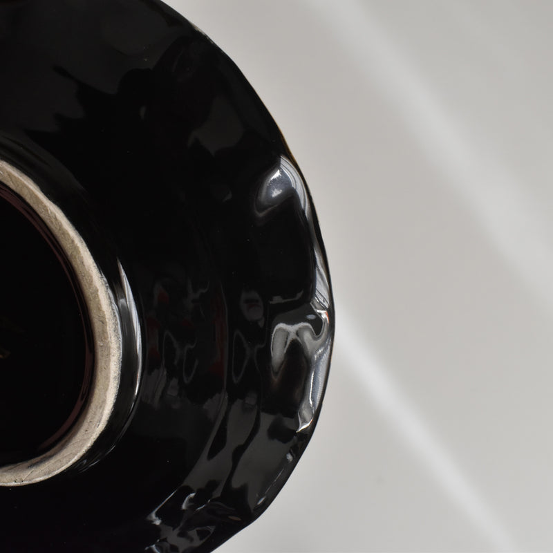 Vintage Coffee Cup & Saucer A. DRASANVAL Black
