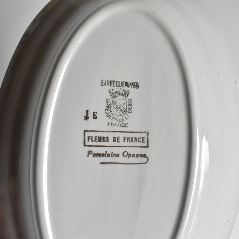 Vintage Raviere Digoin & Sarreguemines Fleurs de France