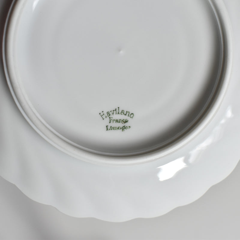 Vintage Coffee Cup & Saucer Limoges Haviland Cerisier Bleu C