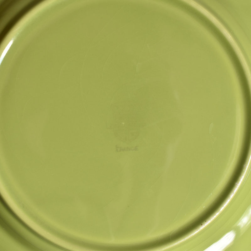 Vintage Plate Longchamp Petal Rim Green C