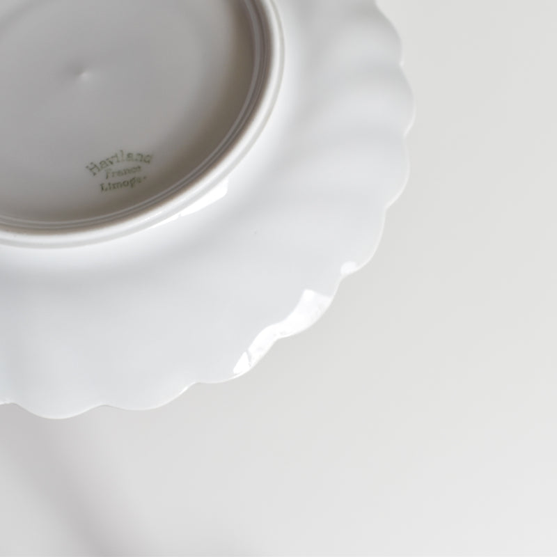 Vintage Coffee Cup & Saucer Limoges Haviland Cerisier Bleu D