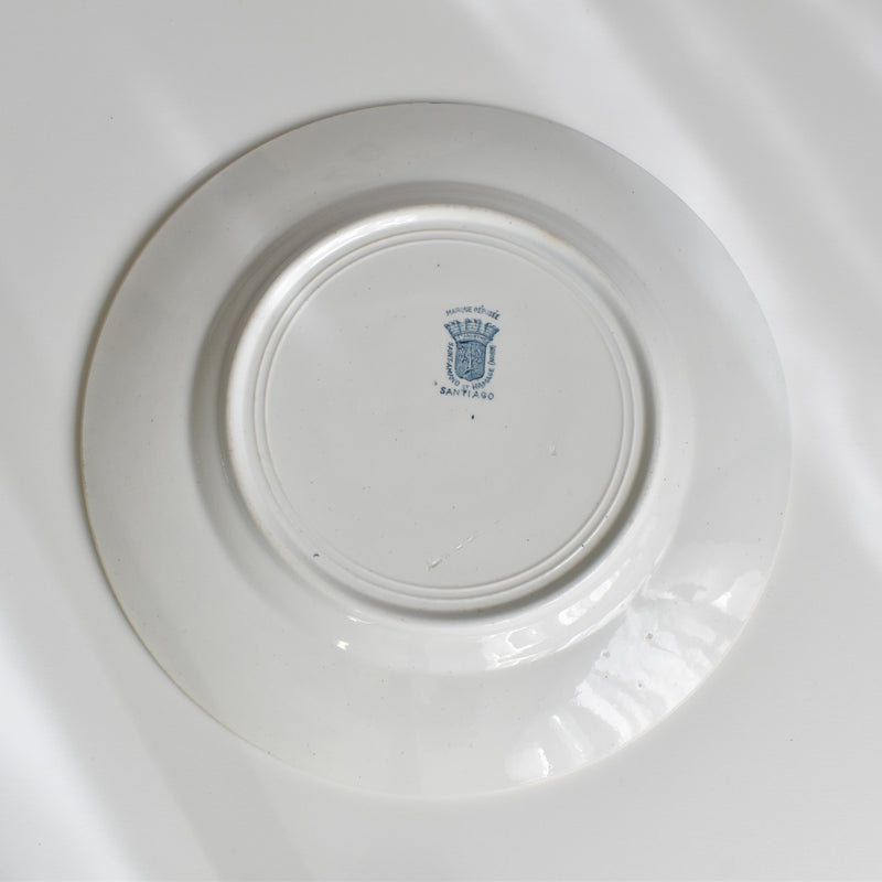 Antique plate, Sarreguemines Santiago