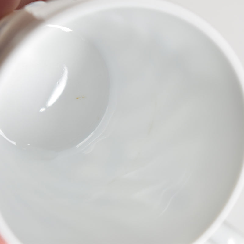 Vintage Coffee Cup & Saucer Limoges Haviland Cerisier Bleu D