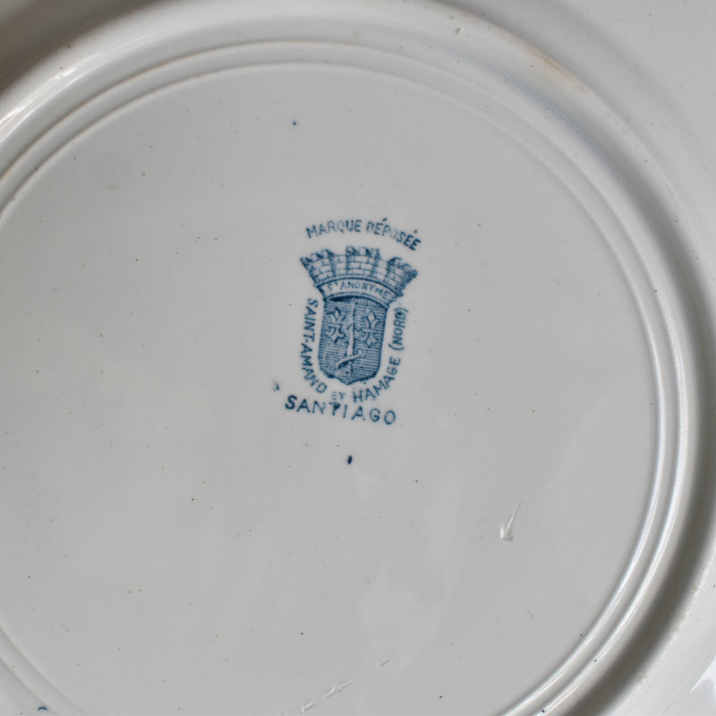 Antique plate, Sarreguemines Santiago