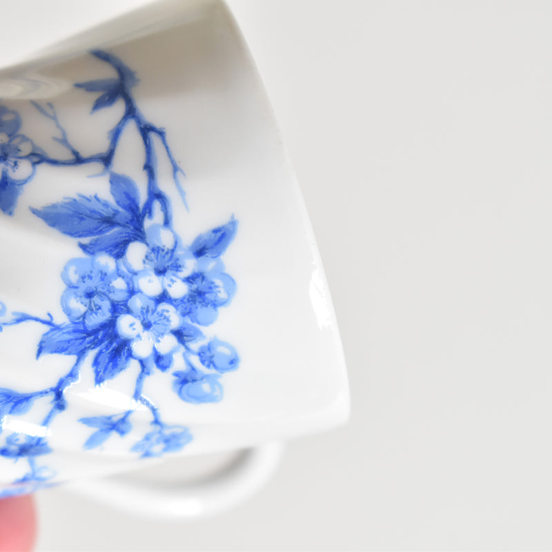 Vintage Coffee Cup & Saucer Limoges Haviland Cerisier Bleu D