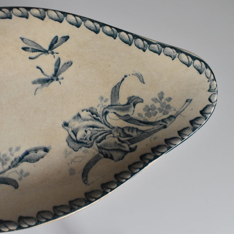 Antique Raviere Badonviller Iris