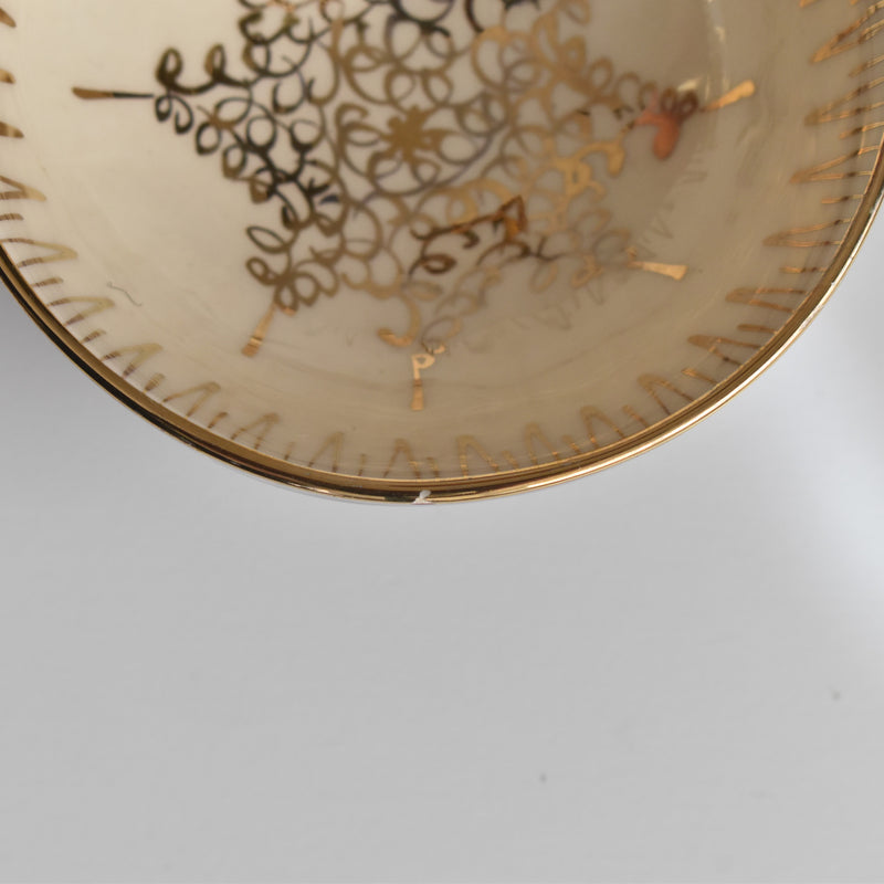 ヴィンテージコーヒーカップ＆ソーサー ア.ドラサンヴァル レッド