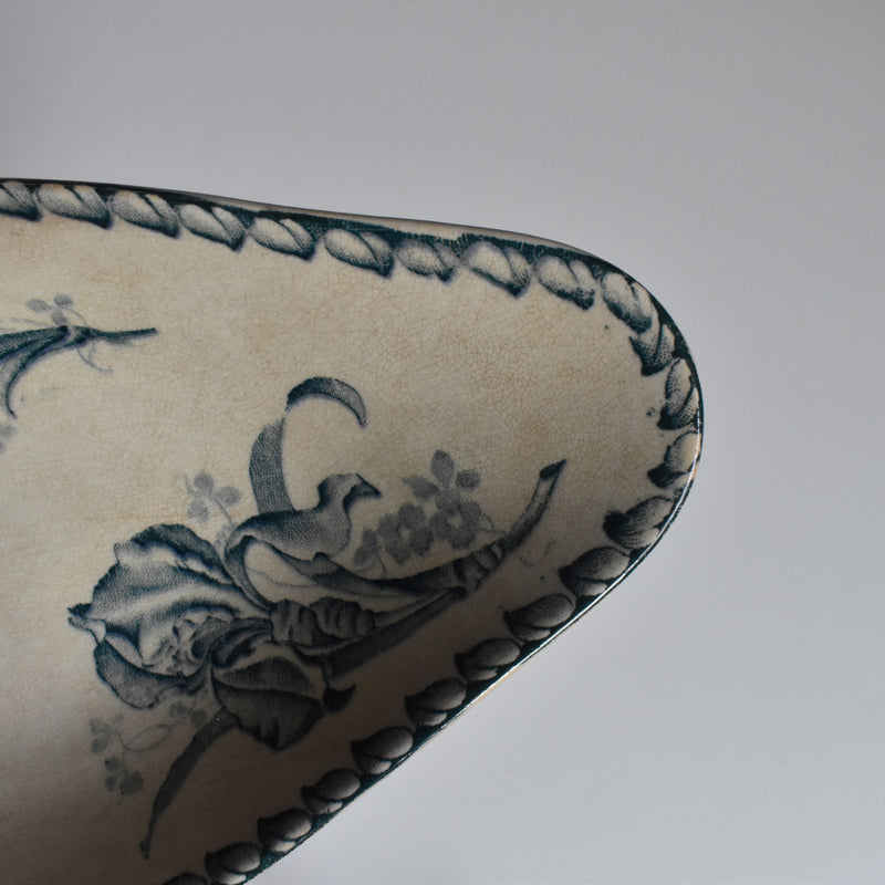 Antique Raviere Badonviller Iris