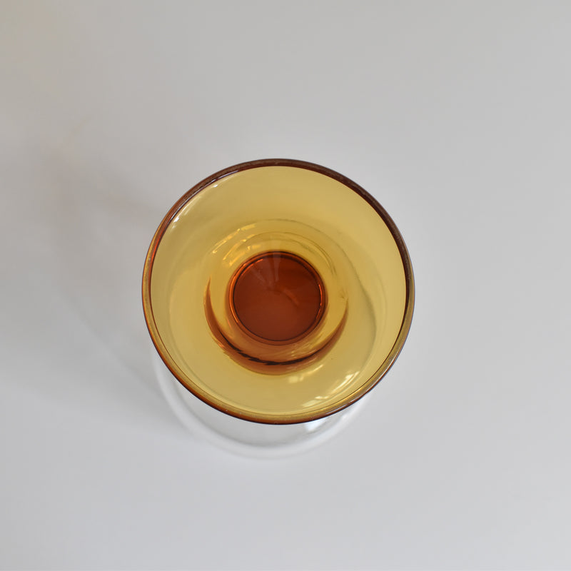 Vintage Stemmed Wine Glass (Brown)