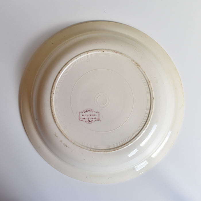 アンティーク深い大皿 ディゴワン＆サルグミンヌ Favori
