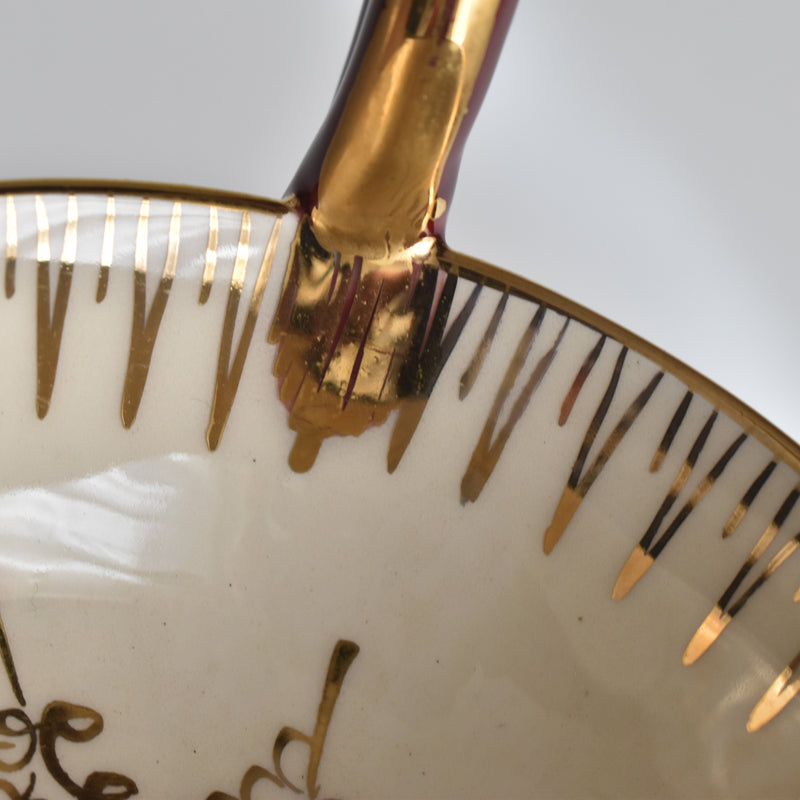 ヴィンテージコーヒーカップ＆ソーサー ア.ドラサンヴァル レッド