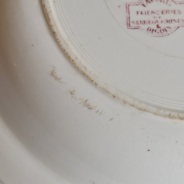 アンティーク深い大皿 ディゴワン＆サルグミンヌ Favori