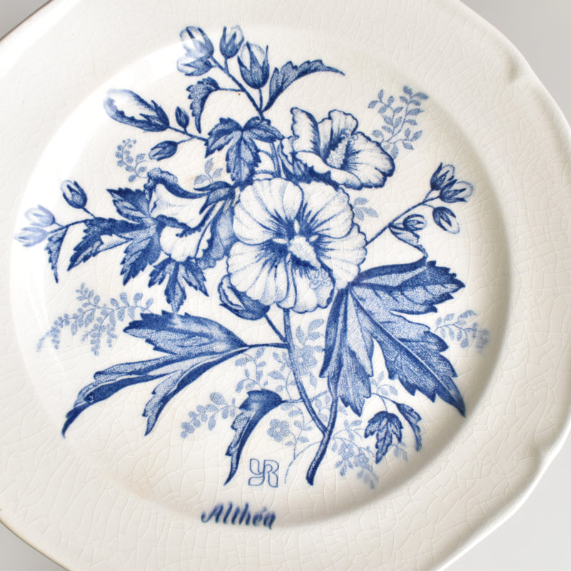Vintage Dessert Plates Gien Yves Rocher Althea