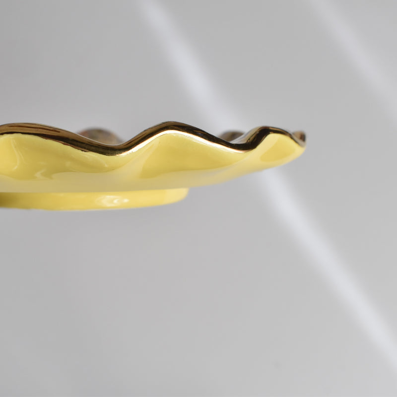 ヴィンテージコーヒーカップ＆ソーサー ア.ドラサンヴァル イェロー