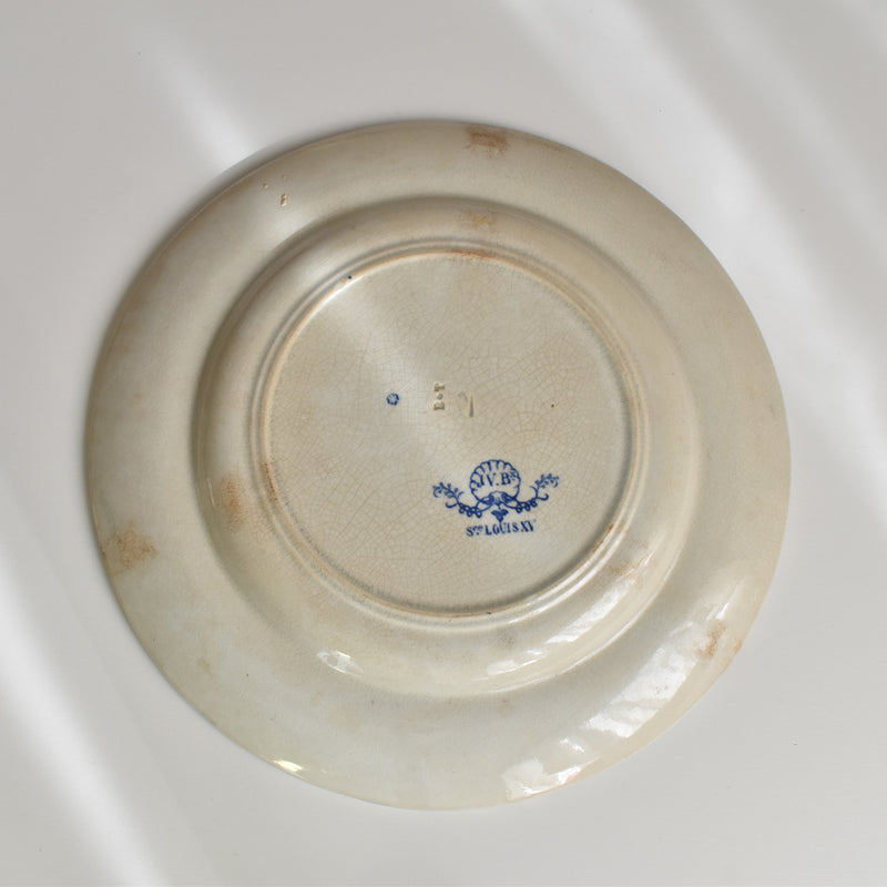 Antique Plate Bordeaux JULES VIEILLARD Louis XV B