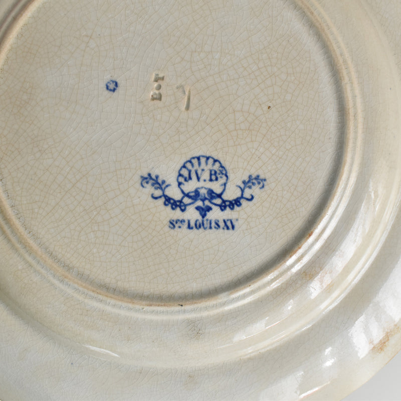 Antique Plate Bordeaux JULES VIEILLARD Louis XV B