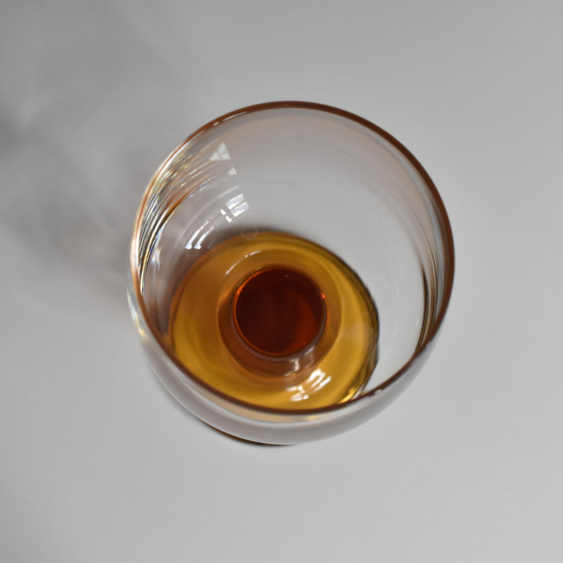 Vintage Footed Water Glass (Brown)