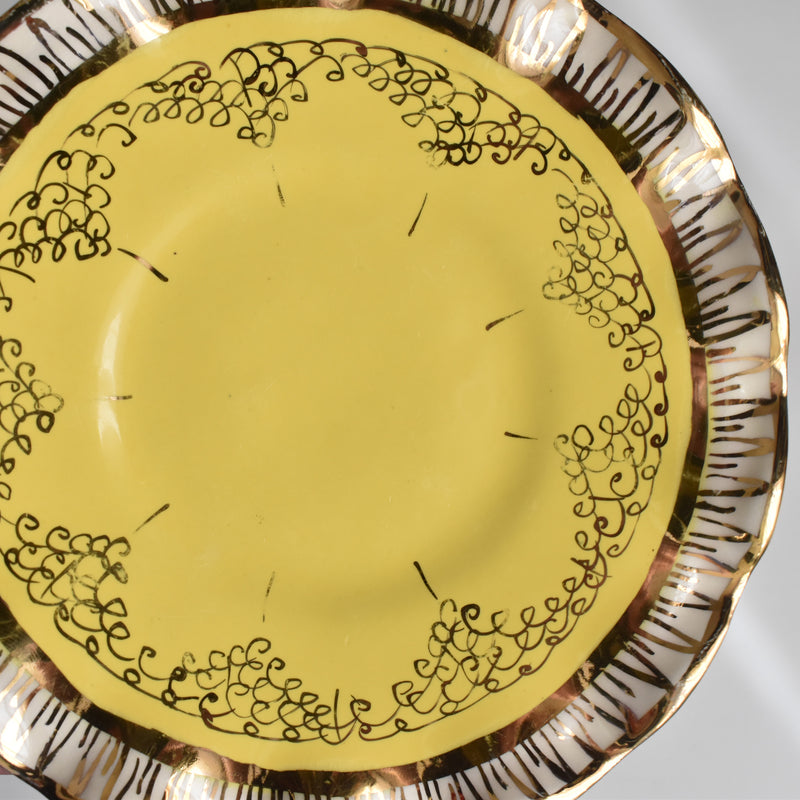 ヴィンテージコーヒーカップ＆ソーサー ア.ドラサンヴァル イェロー