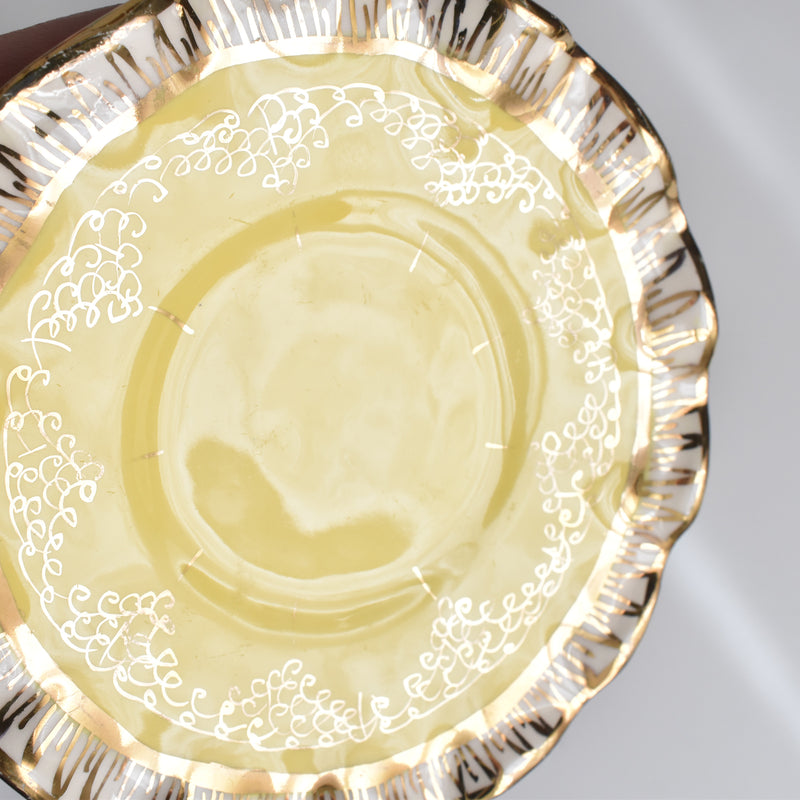 ヴィンテージコーヒーカップ＆ソーサー ア.ドラサンヴァル イェロー