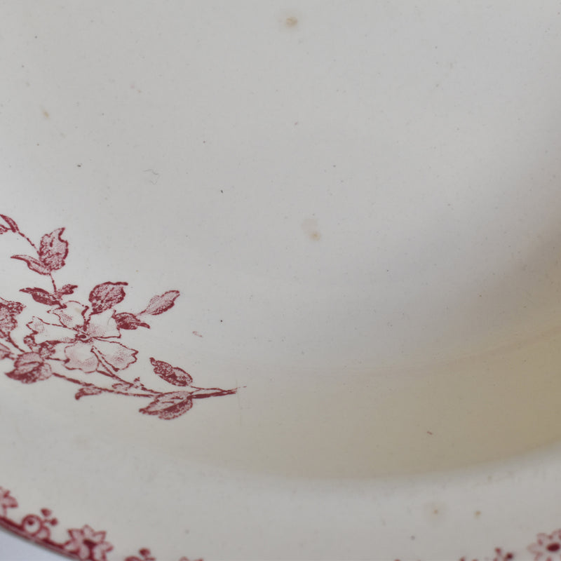 Antique deep platter, Digoin & Sarreguemines Favori