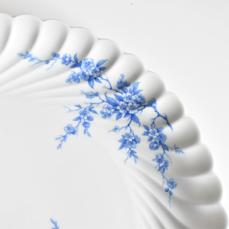 Vintage Large Plate Limoges Haviland Cerisier Bleu