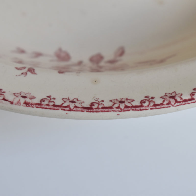 Antique deep platter, Digoin & Sarreguemines Favori