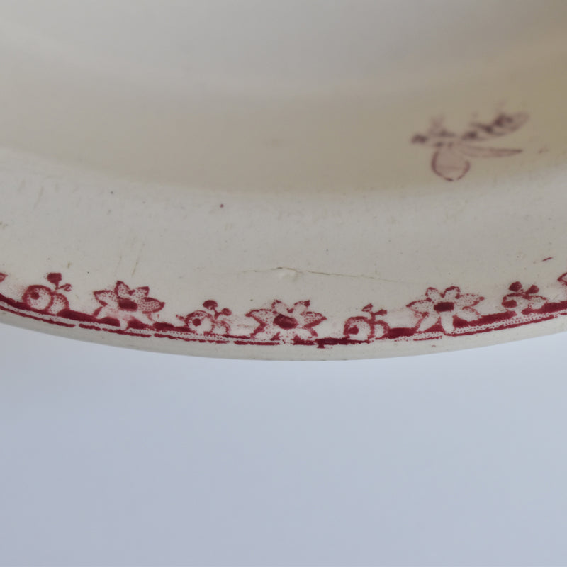 Antique deep platter, Digoin & Sarreguemines Favori
