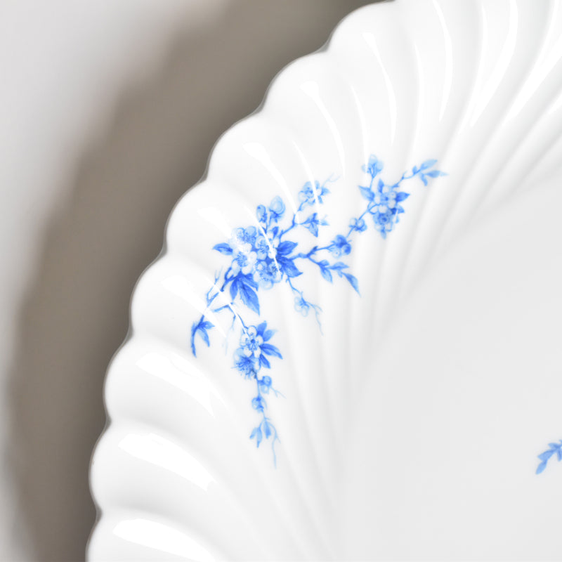Vintage Large Plate Limoges Haviland Cerisier Bleu