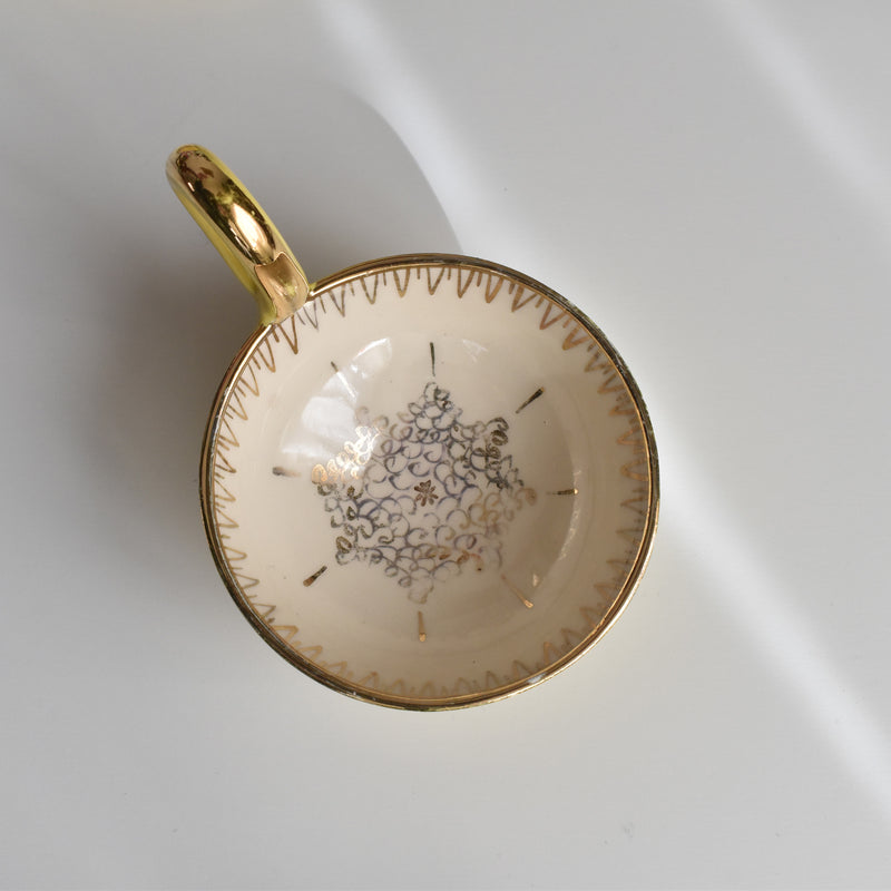 ヴィンテージコーヒーカップ＆ソーサー ア.ドラサンヴァル イェロー