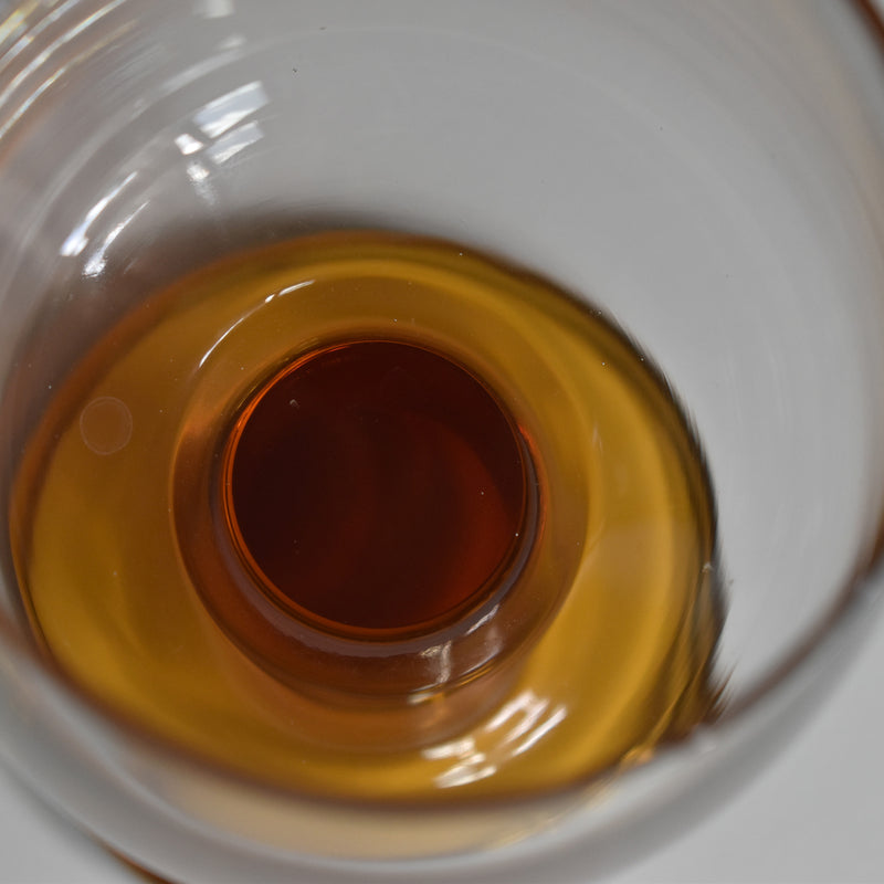 Vintage Footed Water Glass (Brown)