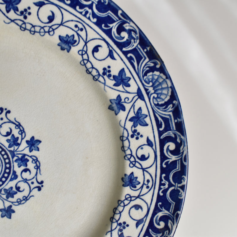 Antique Plate Bordeaux JULES VIEILLARD Louis XV B