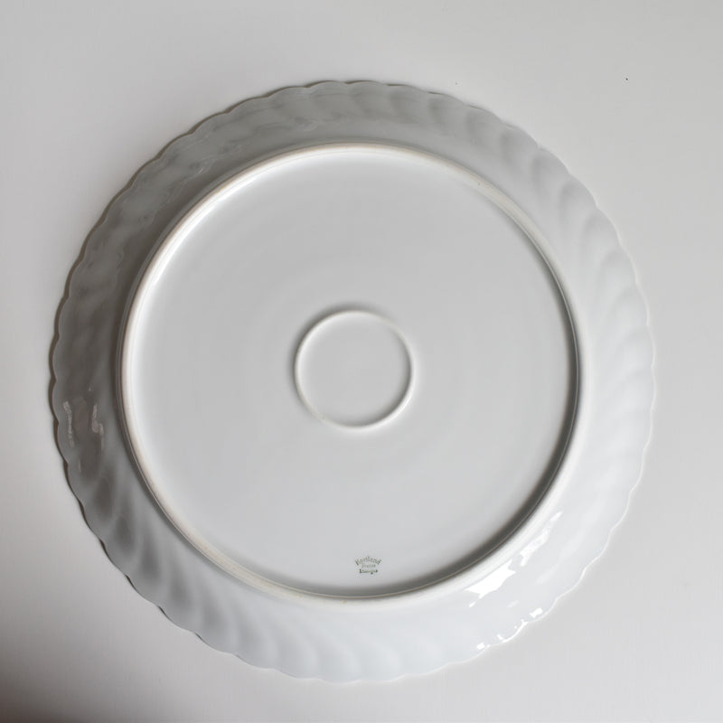 Vintage Large Plate Limoges Haviland Cerisier Bleu