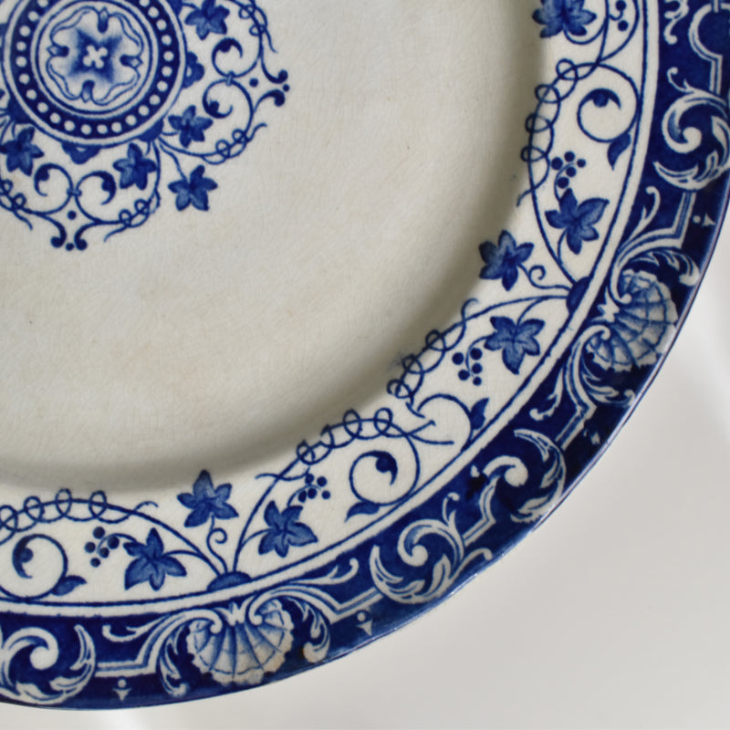 Antique Plate Bordeaux JULES VIEILLARD Louis XV B