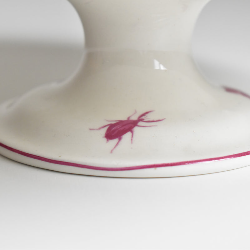 Vintage Pedestal Plate - Gien Paysage