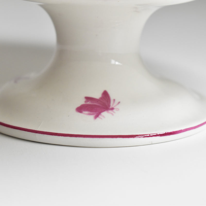 Vintage Pedestal Plate - Gien Paysage