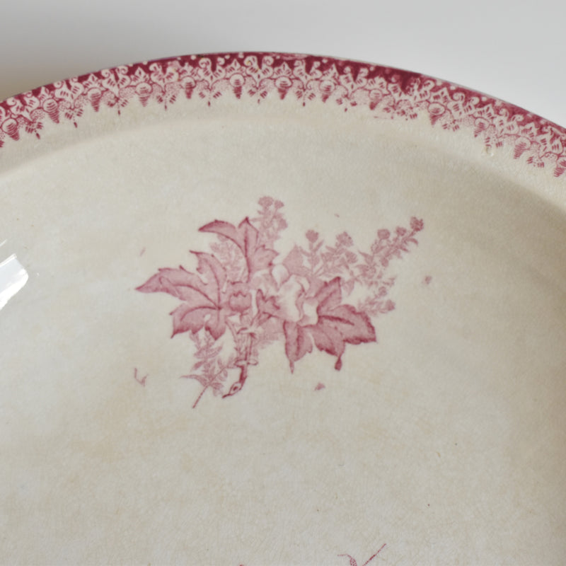 Antique Deep Dish Onand Eglantines