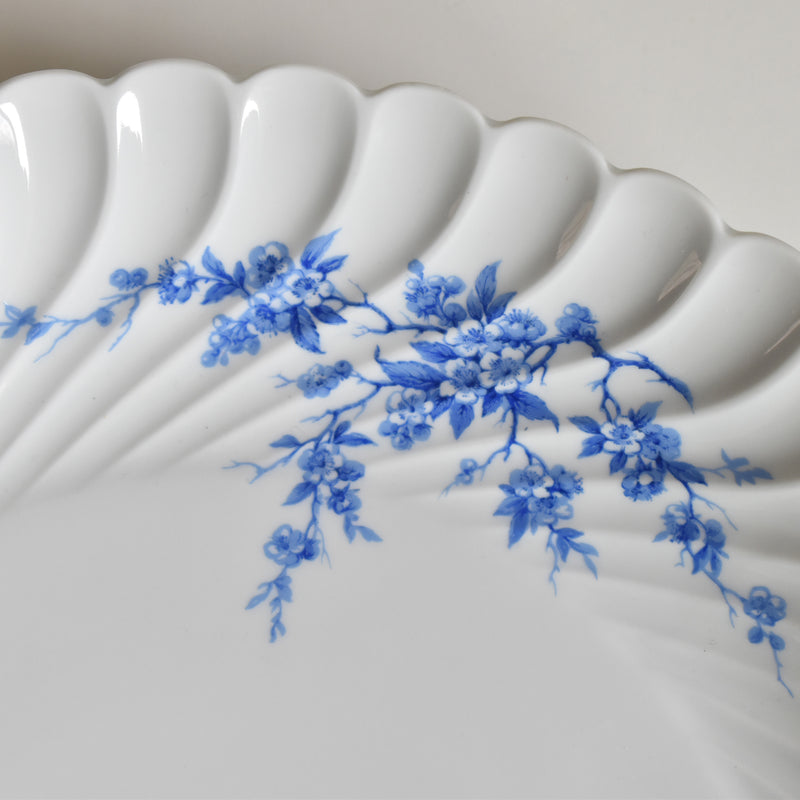 Vintage Deep Plate Limoges Haviland Cerisier Bleu