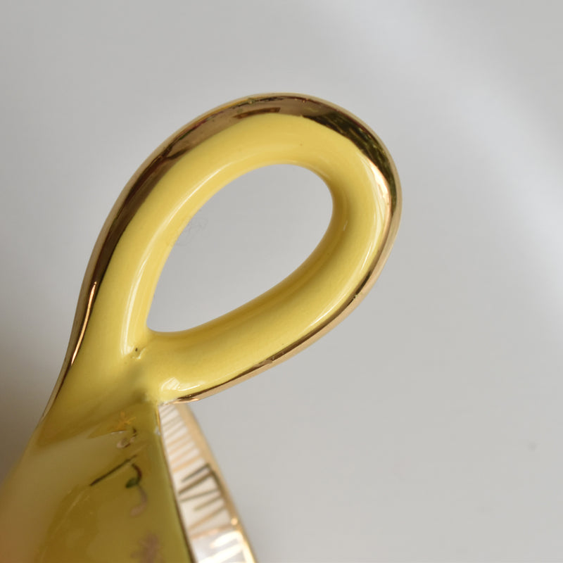 ヴィンテージコーヒーカップ＆ソーサー ア.ドラサンヴァル イェロー