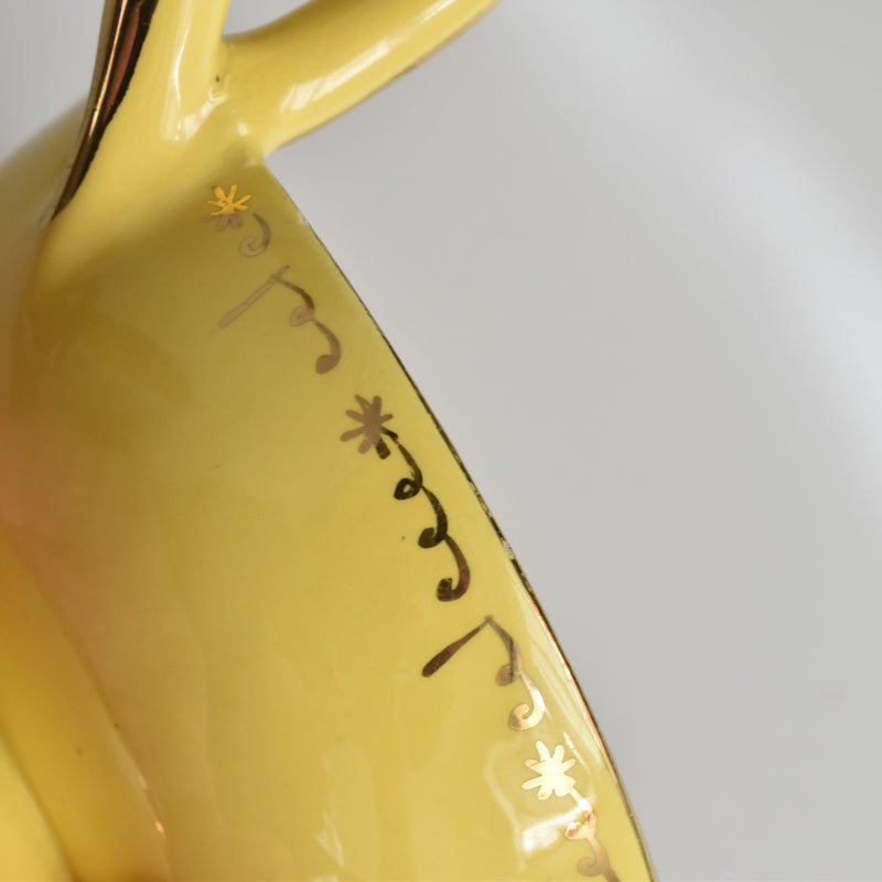 ヴィンテージコーヒーカップ＆ソーサー ア.ドラサンヴァル イェロー