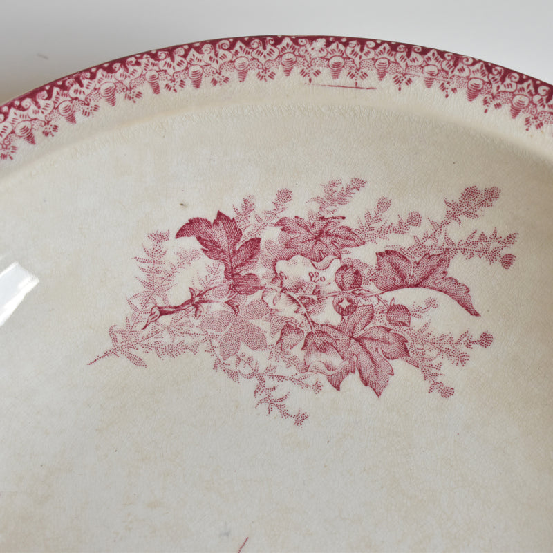 Antique Deep Dish Onand Eglantines