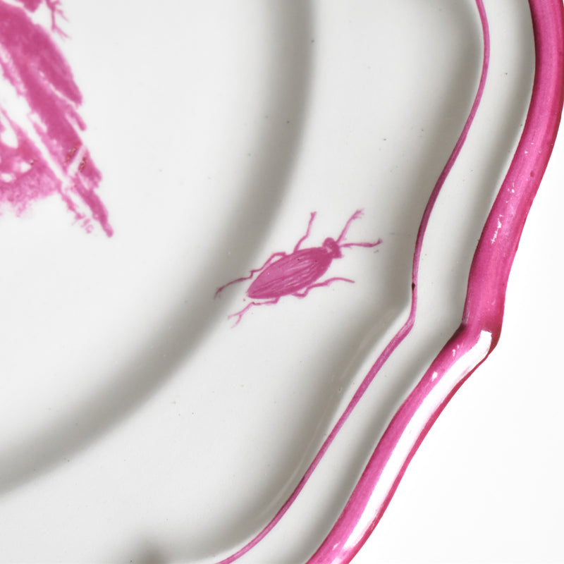 Vintage Pedestal Plate - Gien Paysage