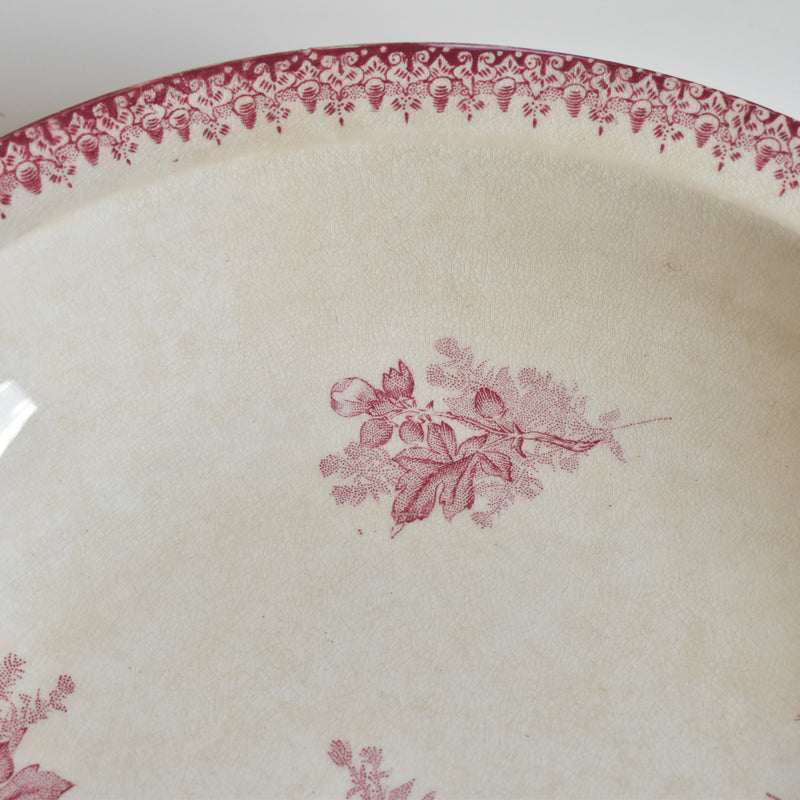 Antique Deep Dish Onand Eglantines