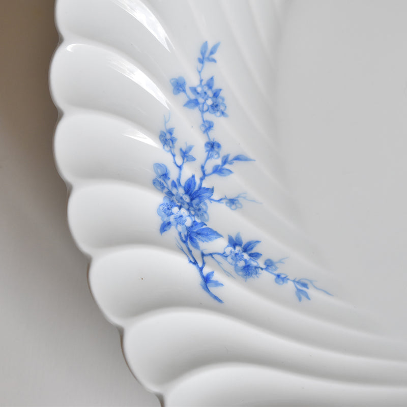 Vintage Deep Plate Limoges Haviland Cerisier Bleu
