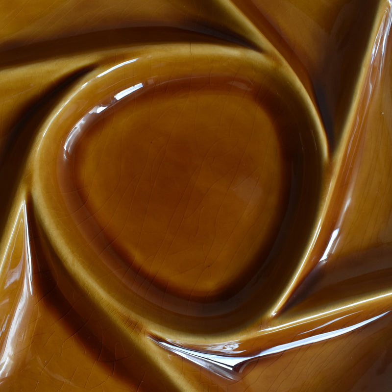 Vintage Fondue Plate Longchamp Brown A