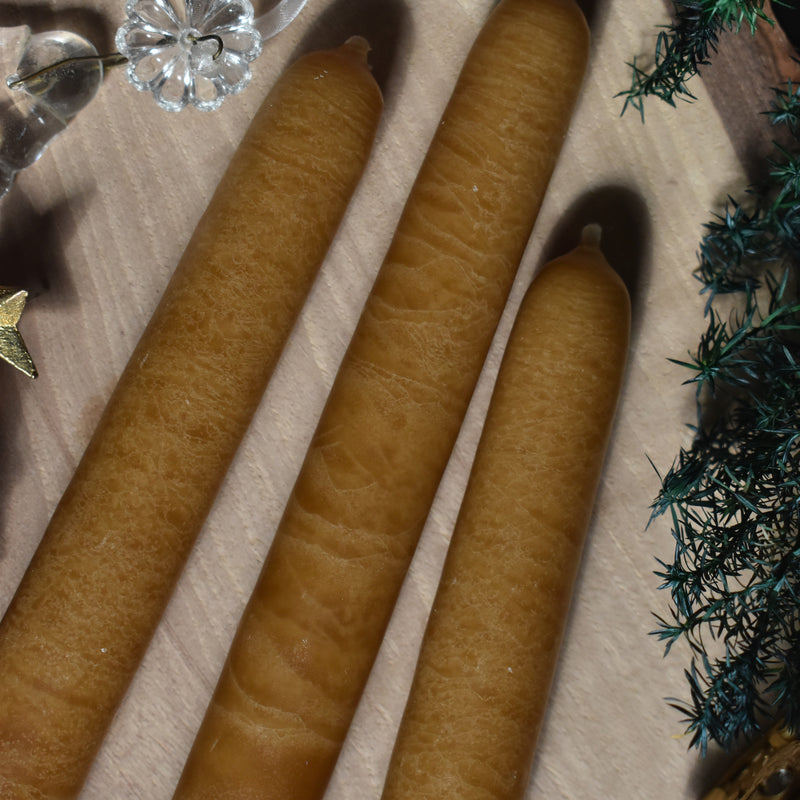 シエルジュコニック　（テーパーキャンドル）　20cm Vielle Cire（ブラウン）