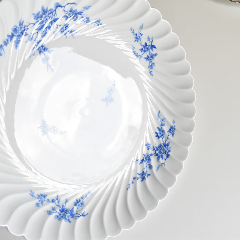 Vintage Deep Plate Limoges Haviland Cerisier Bleu
