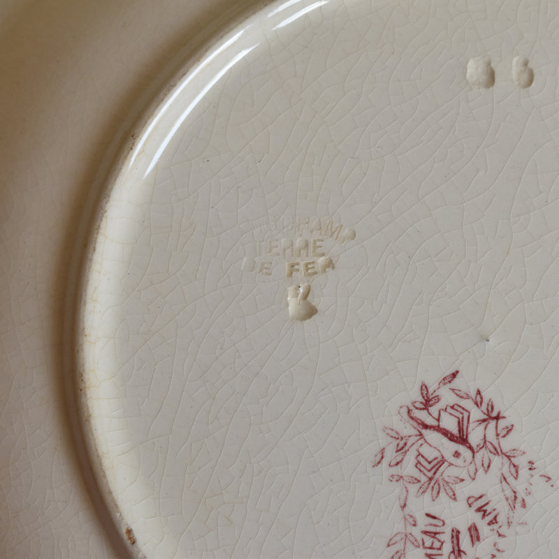 Antique deep dish Longchamp Rameau