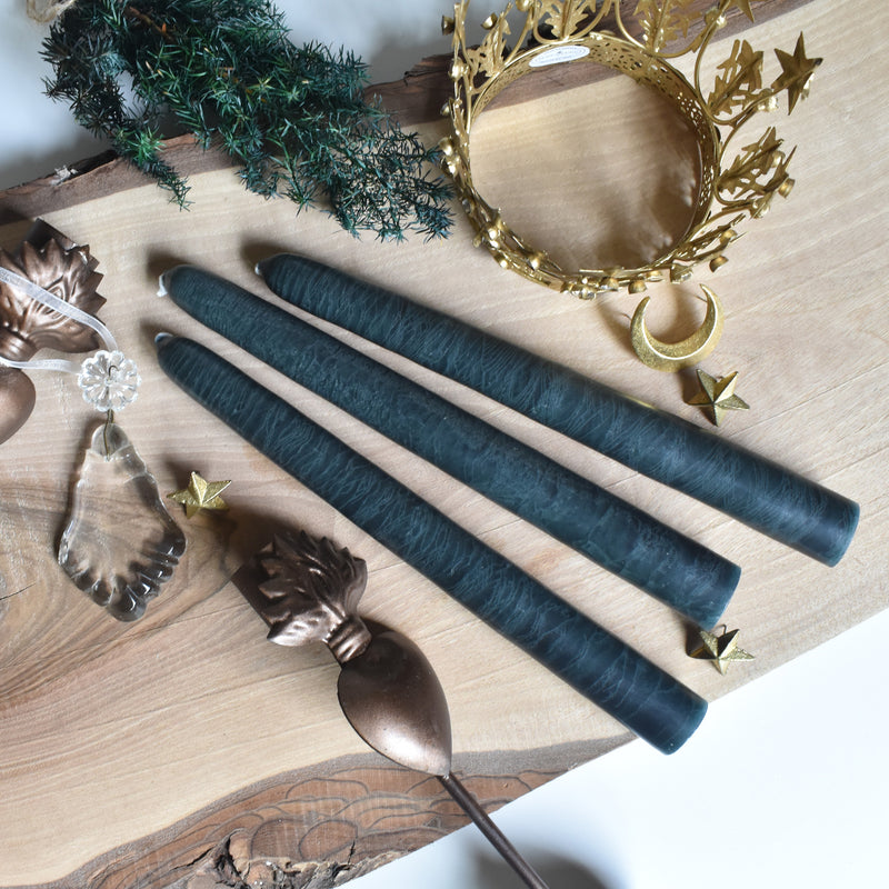 シエルジュコニック　（テーパーキャンドル）　20cm Vert anglais（ダークグリーン）